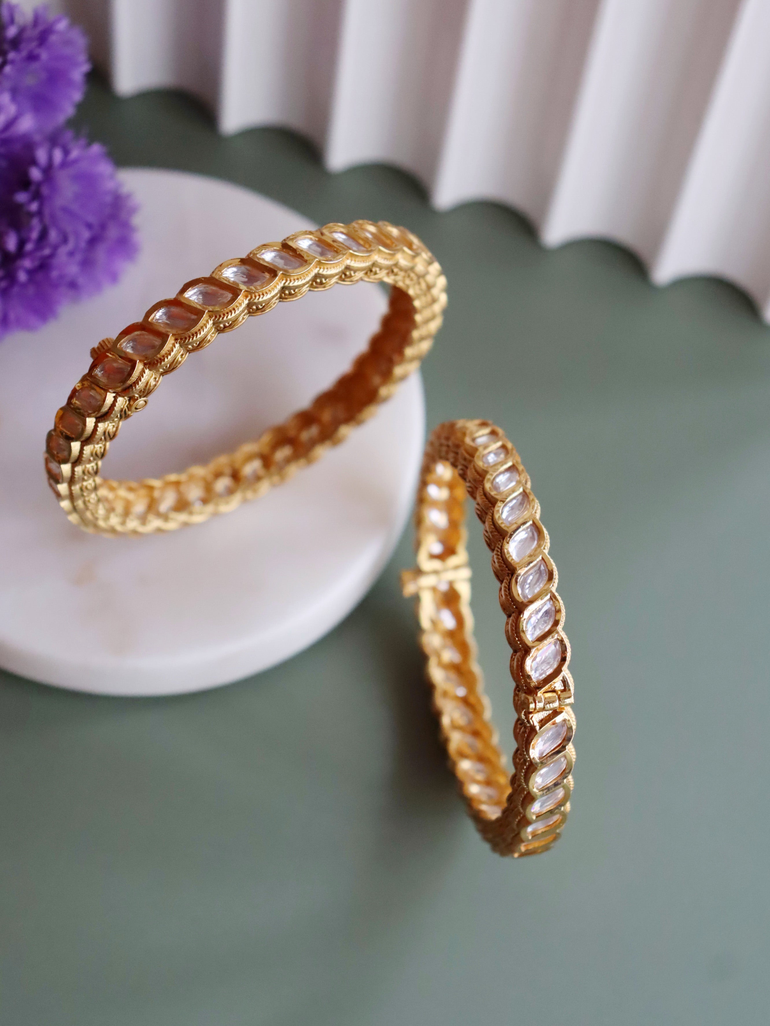 The Bridal Edit - Kundan And Gold Bangles