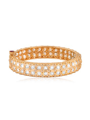 Meira Rose Gold Tone Traditional Bangle