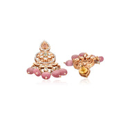 Meira Pink Flourish Kundan Earrings