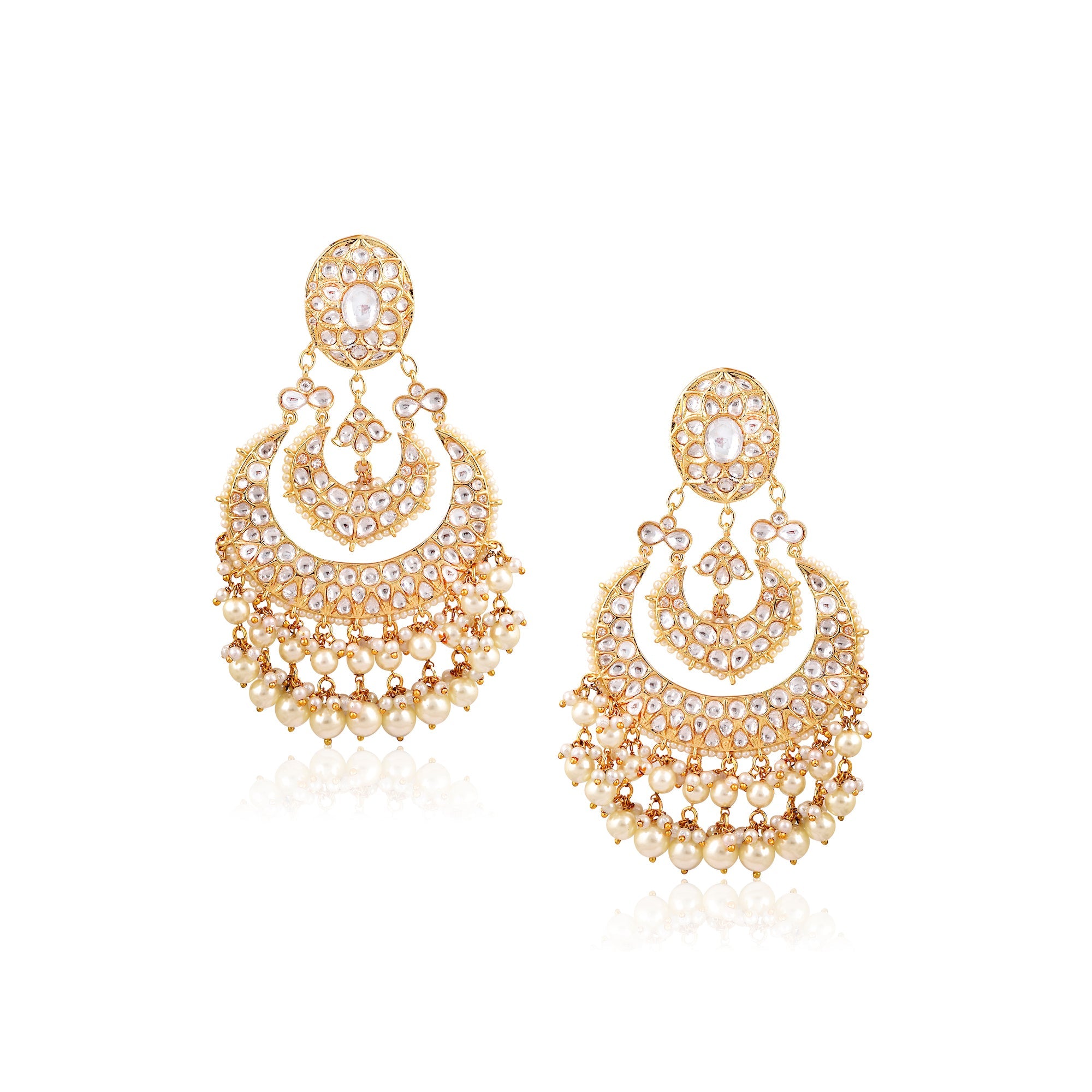 Meira Opulent Kundan Chaandbalis