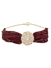 Meira Kundan Red Choker Necklace