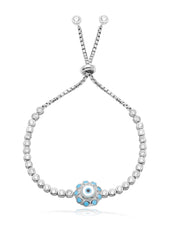 Serene 925 Silver Evil Eye Repeller Bracelet