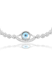 Eyes Of Evil Pure Silver Bracelet