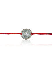 The Prosperity Swastik Pure Silver Rakhi