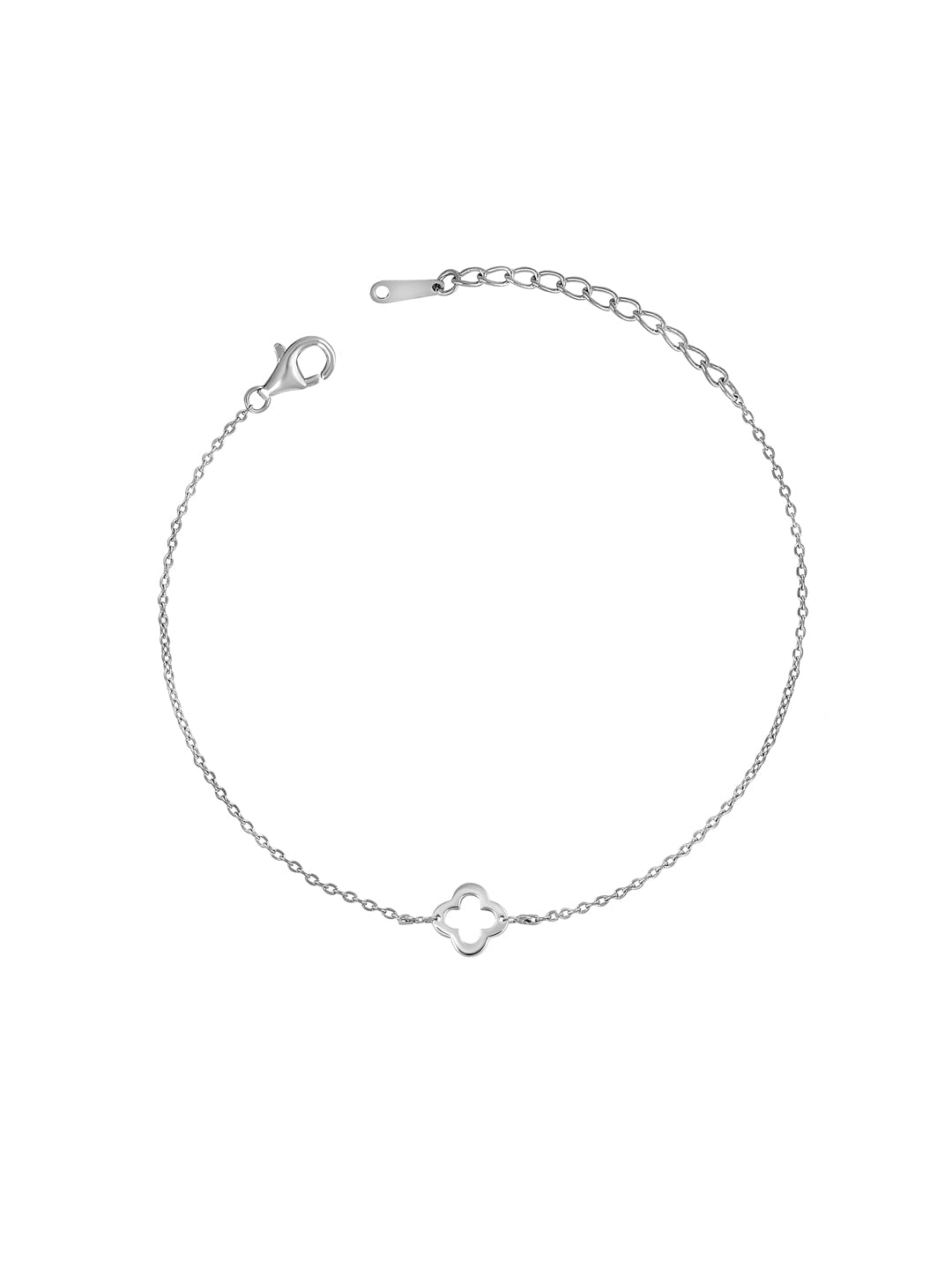 Clover Leaf Pure Silver Bracelet