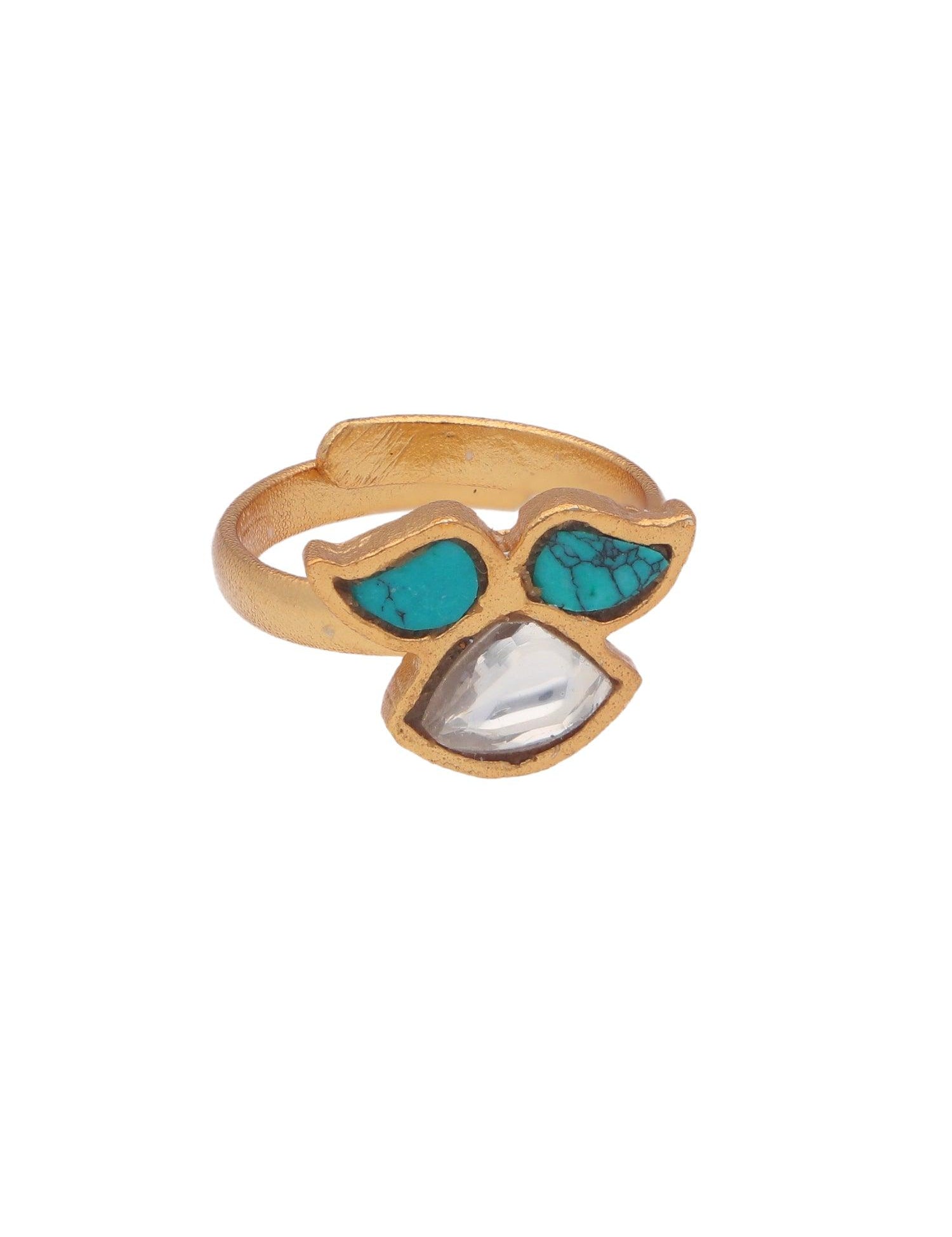 The Turquoise Rose Zoya Toe Ring - Curio Cottage