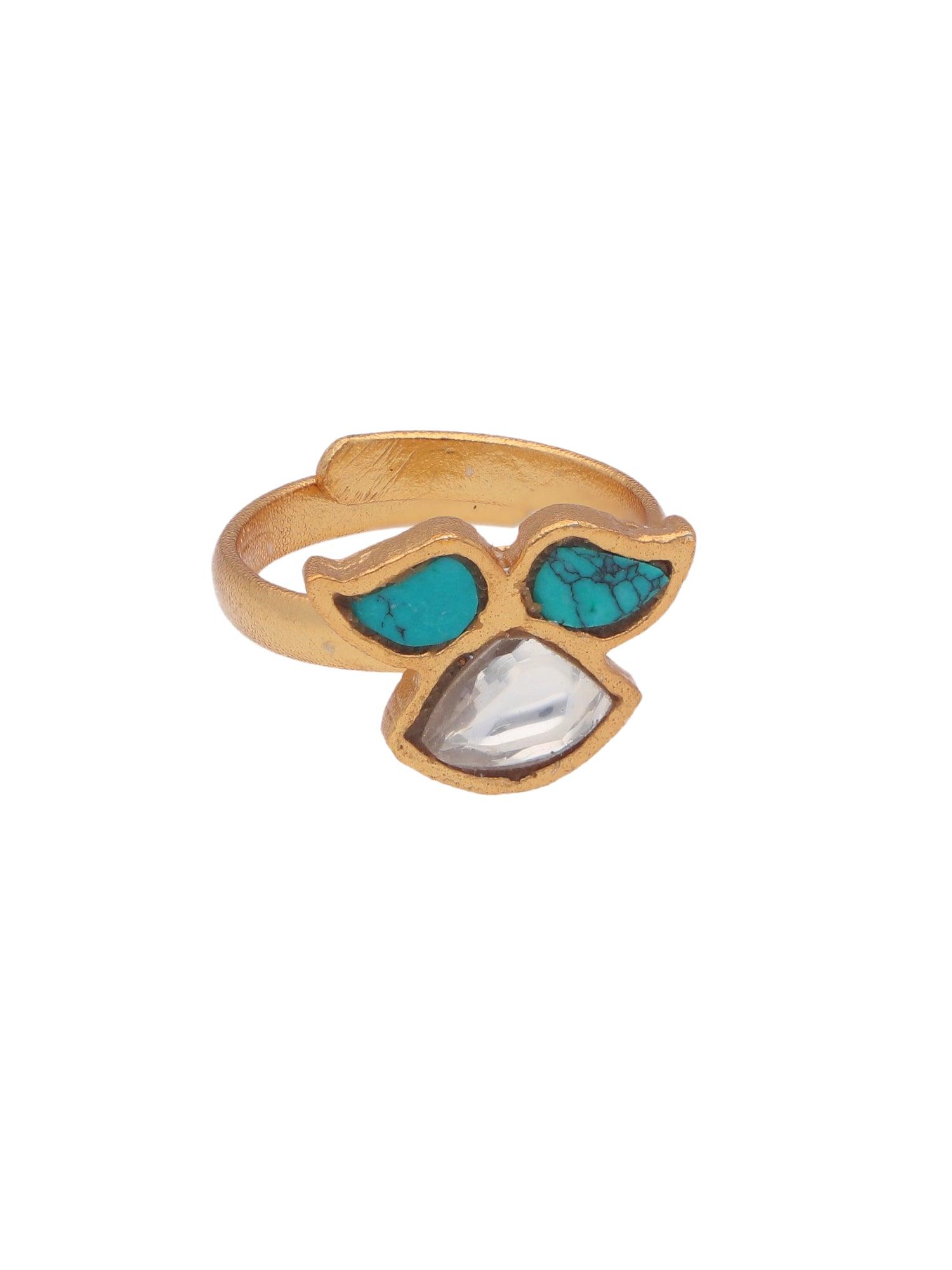 The Turquoise Rose Zoya Toe Ring - Curio Cottage