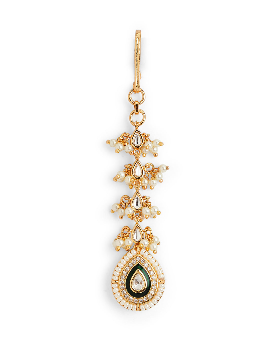 Eternal Drop of Kundan Maang Teeka