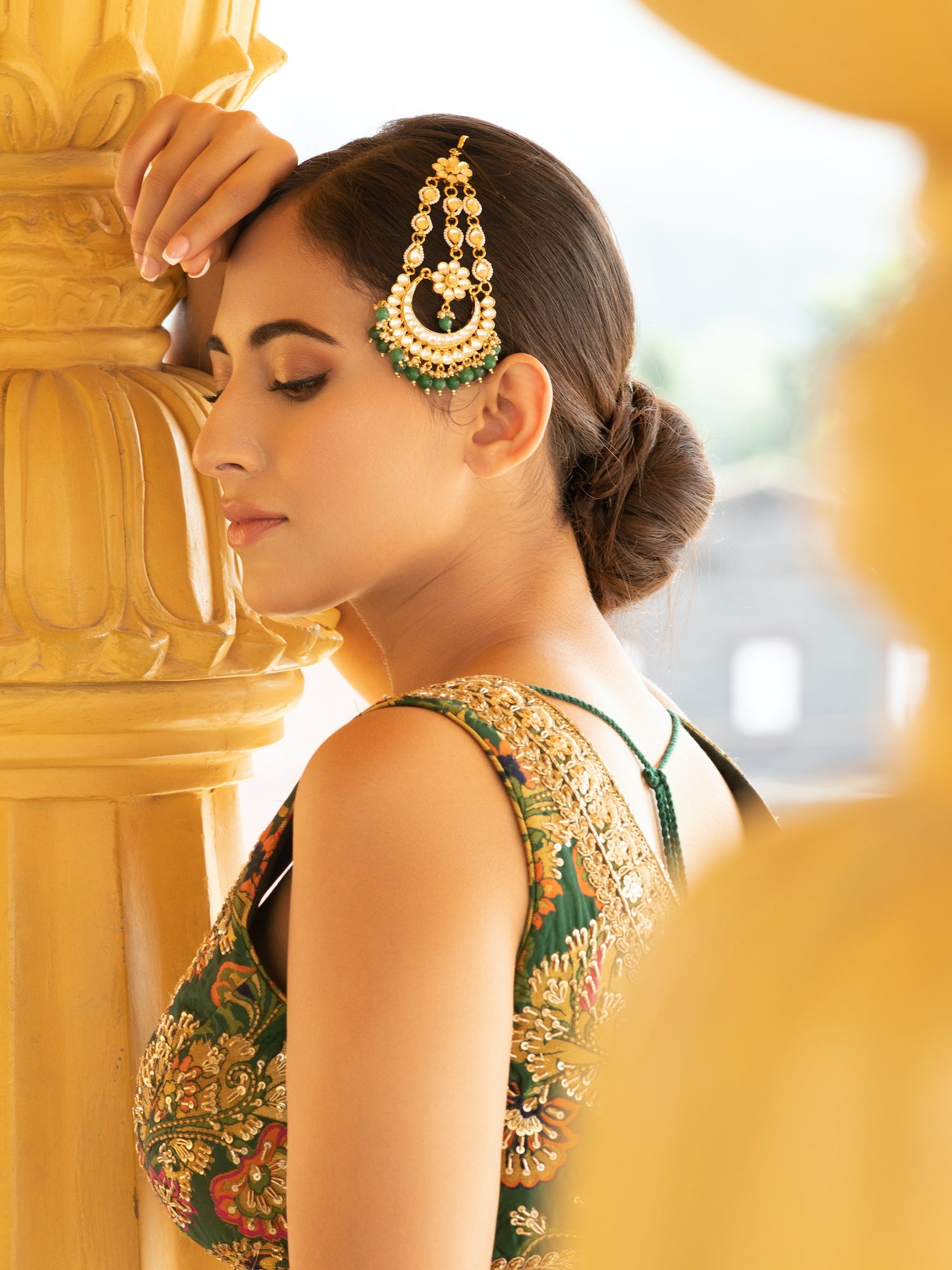 Bridal Drops of  Kundan Passa