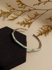 Minty Meadow Enamel Bracelet