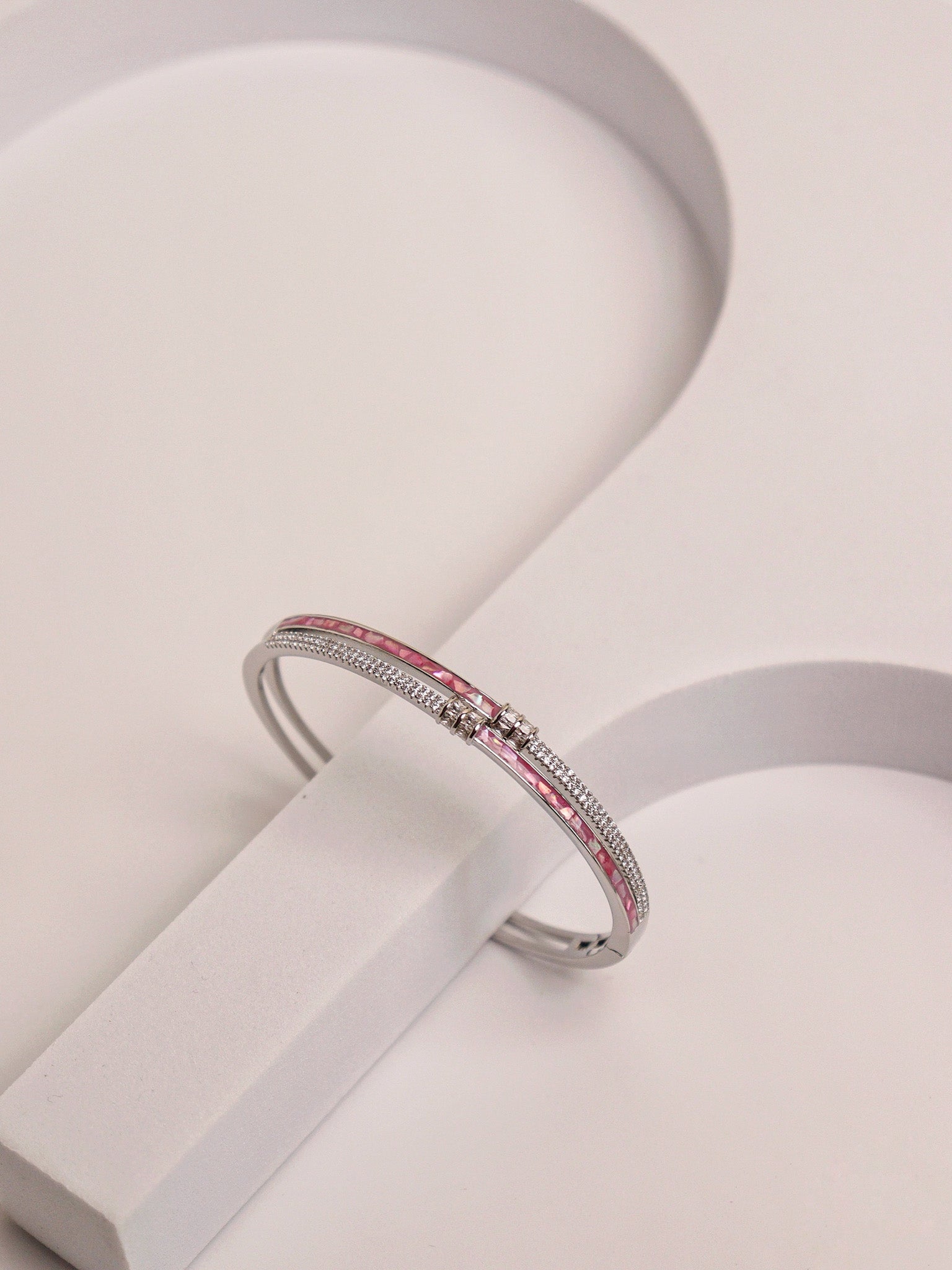 Rosé Radiance Enamel Bracelet