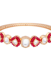 The Zoya Red Reign Kundan Bangle