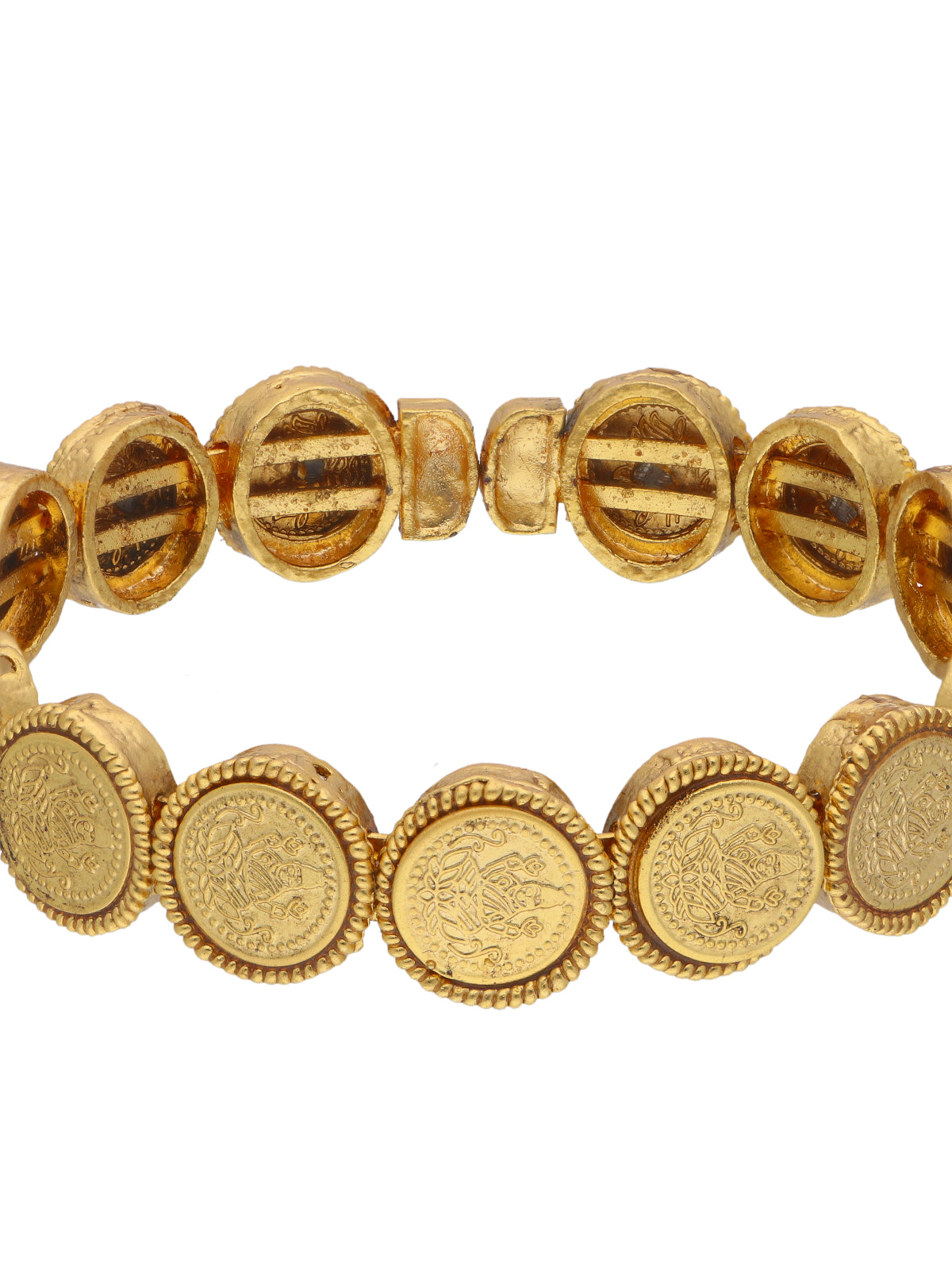 Miniature Greek Coin Gold Charm Bracelet