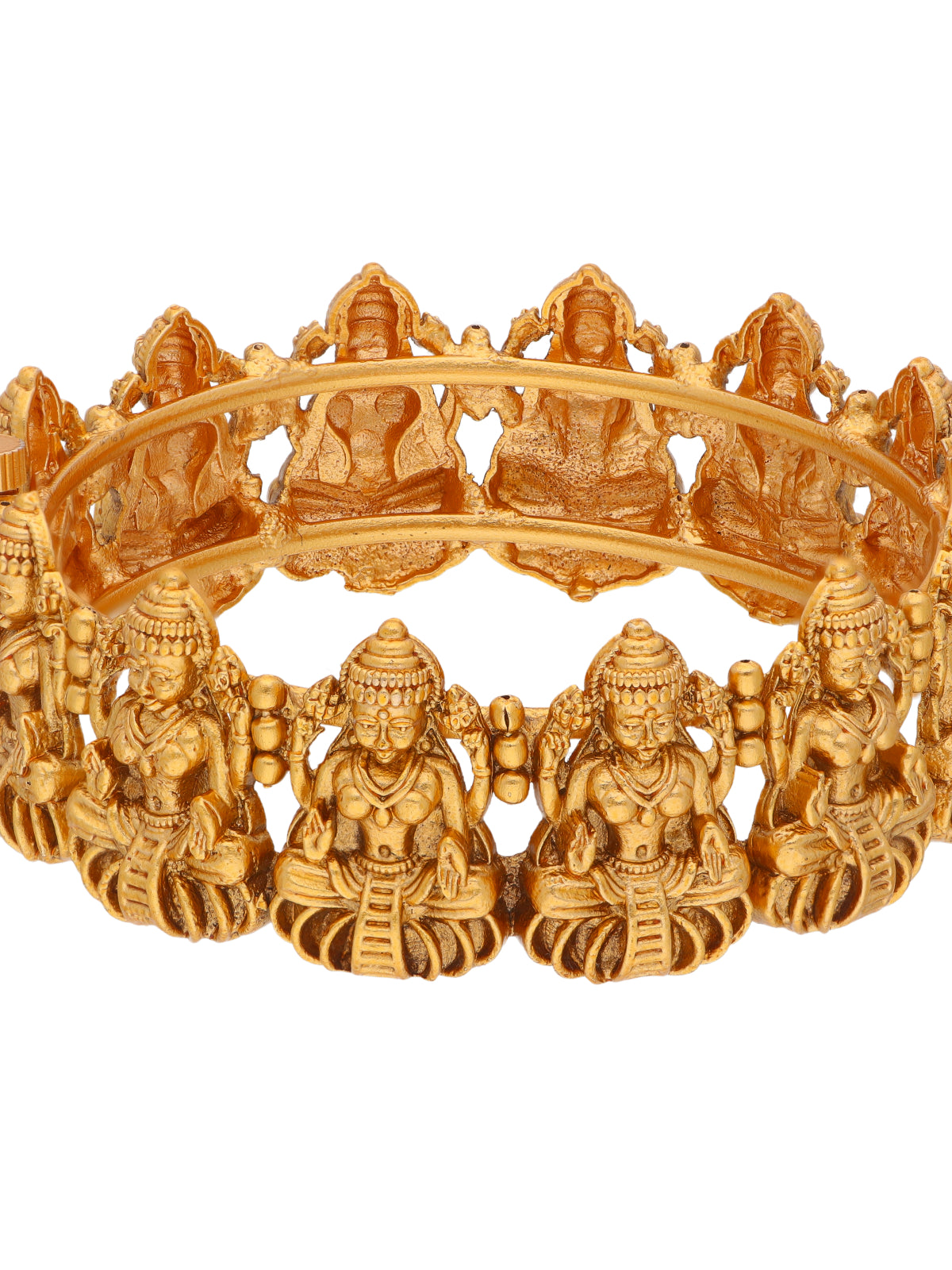 22K Gold Plated Enchanting Laxmi Goddess Bangle