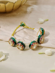 Kundan and Emamel Dome Bracelet