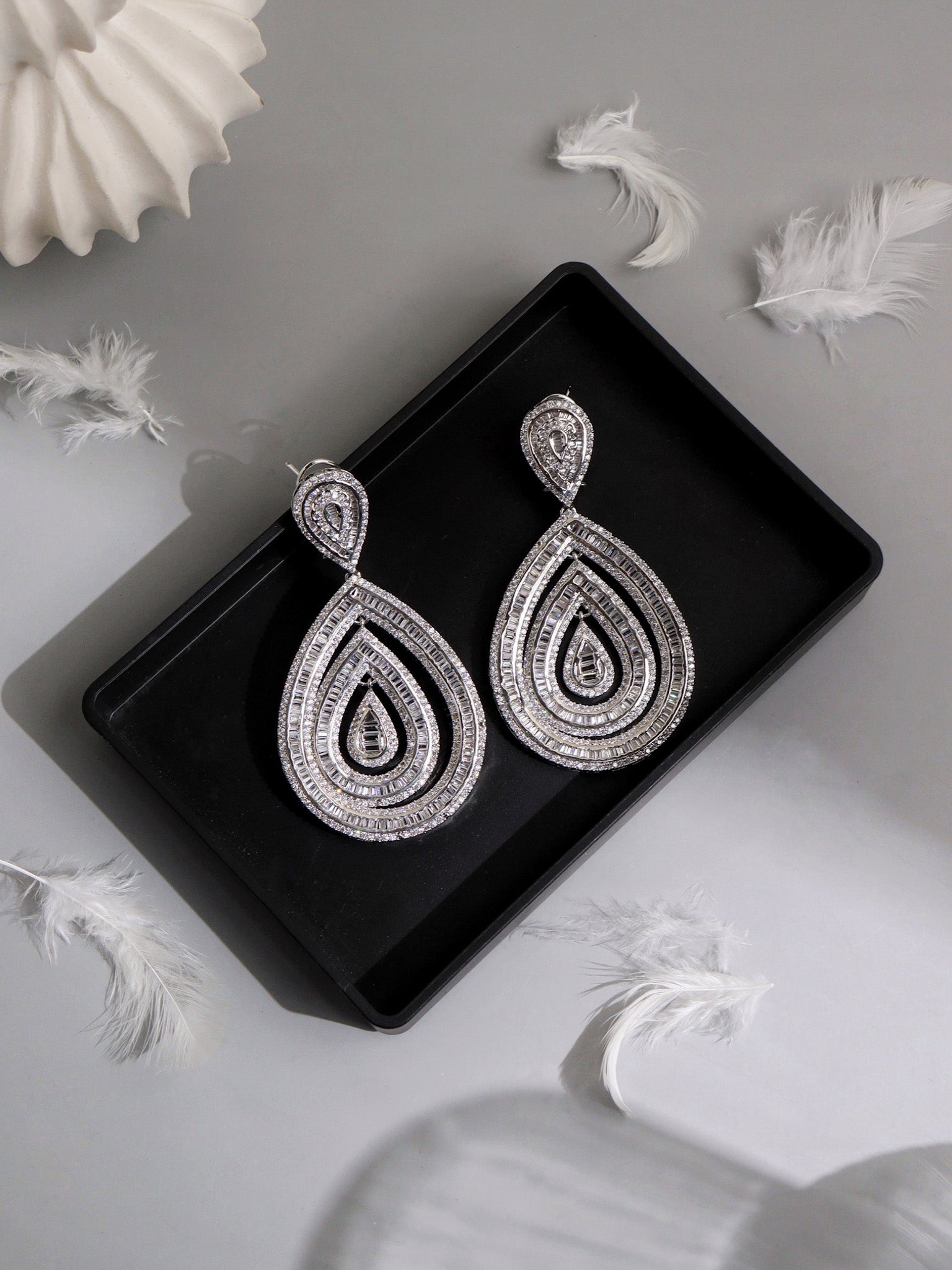 Dynasty Drops CZ Earrings