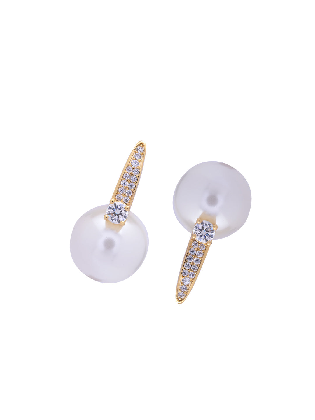 Drop of Pearl Shimmer Stud Earrings