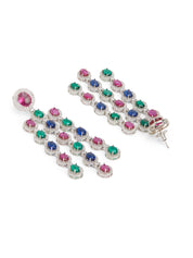 Vibrant Vibe Ruby-Emerald Earrings