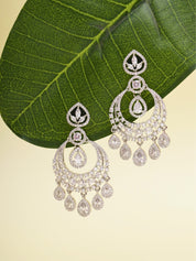 Dazzle Diamante Chandbali Earrings