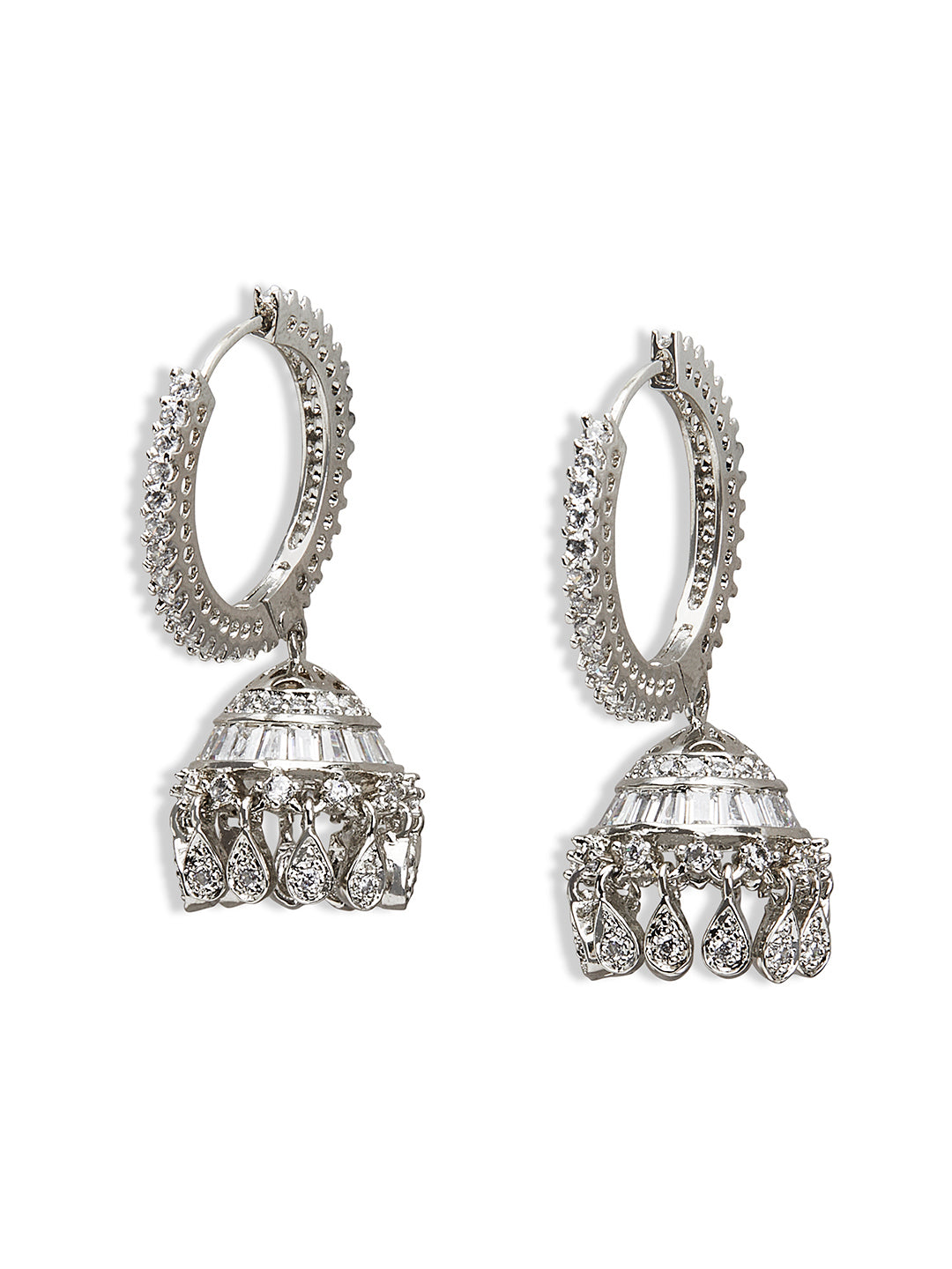 Diamante Jhumki Drop Earrings