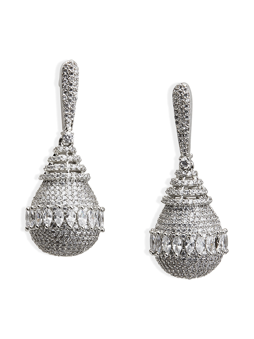 Diamante Glint Drop Earrings