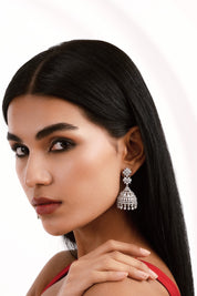 Diamante Dazzling Dome Jhumkis