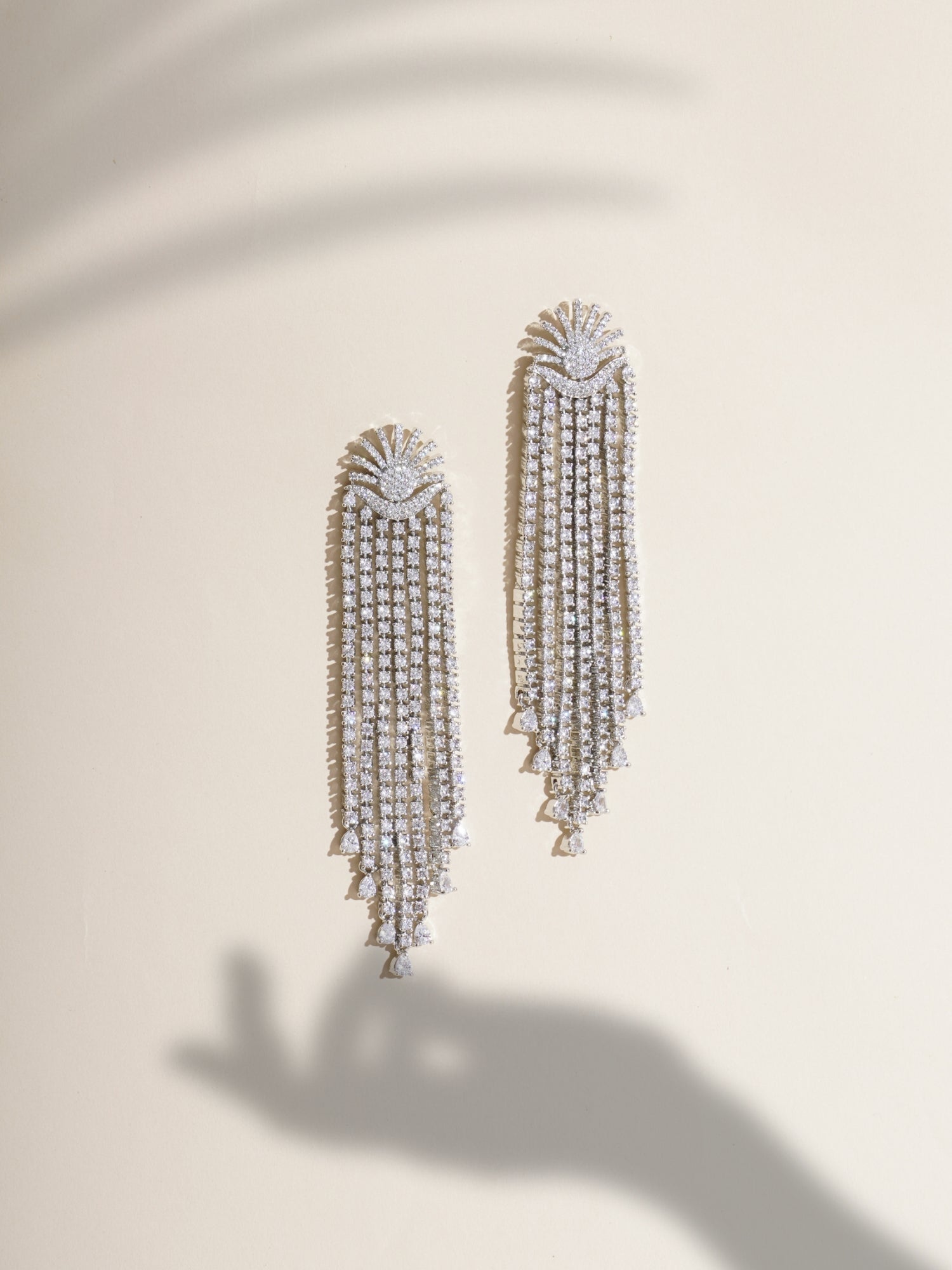 Diamante Cascading Waterfall Earrings