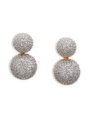 Diamante Glitz Sphere Drop Earrings