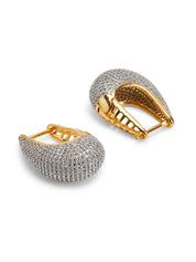 Studded Hug Diamante Earrings