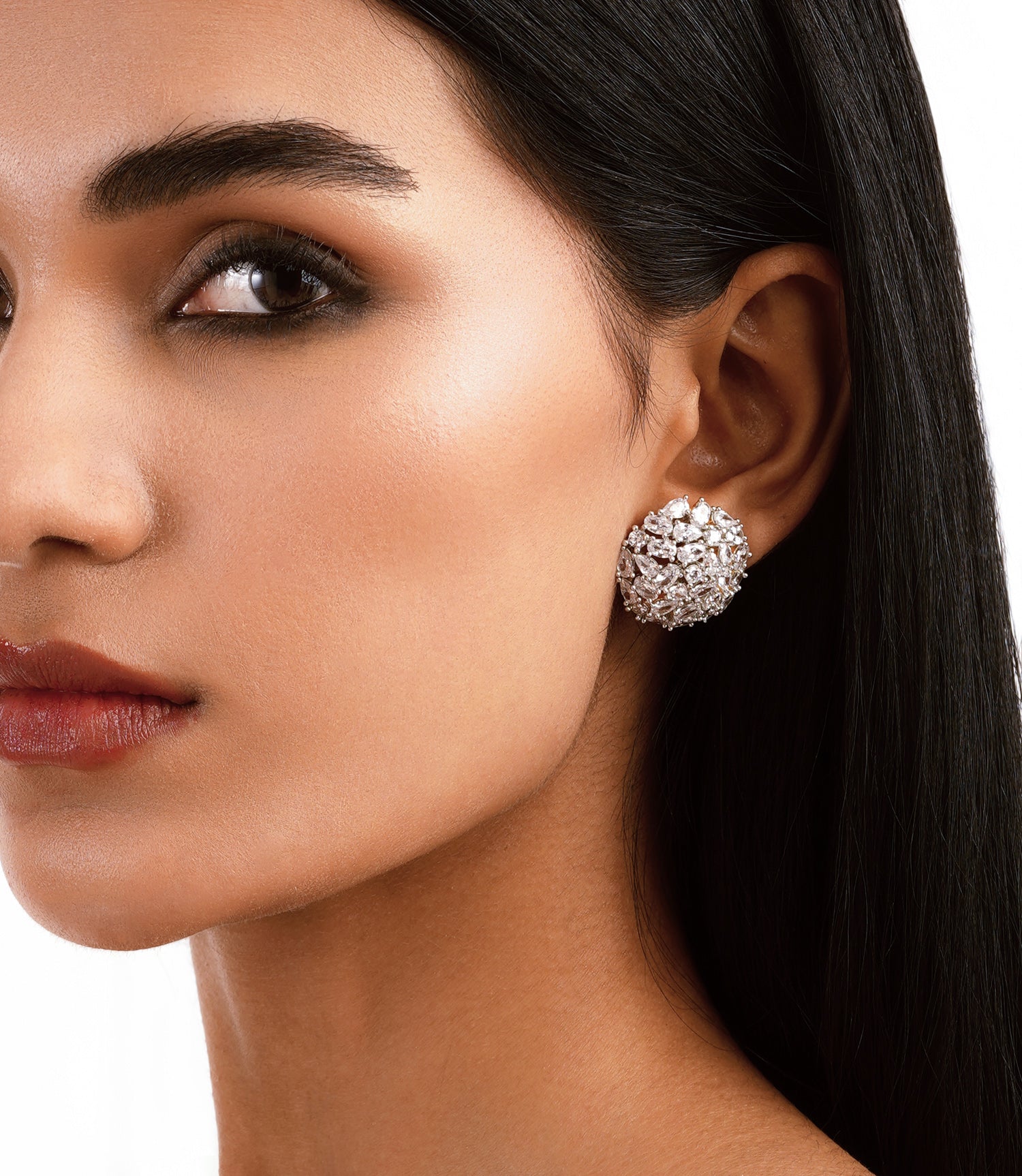 Diamante Celeste Stud Earrings