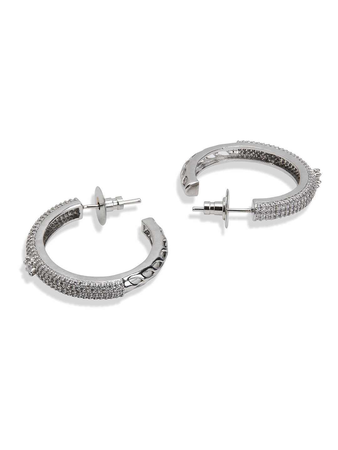 Diamante Eternity Hoop Earrings