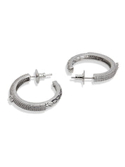 Diamante Eternity Hoop Earrings