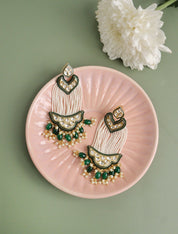 Bridal Kundan and Pearls Passa Earrings