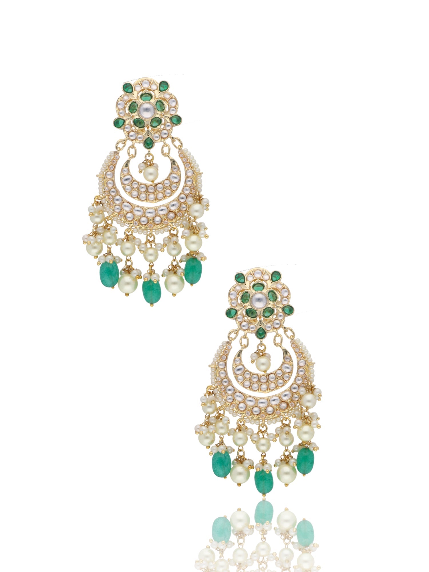 Bridal Layers of Chandbali Earrings