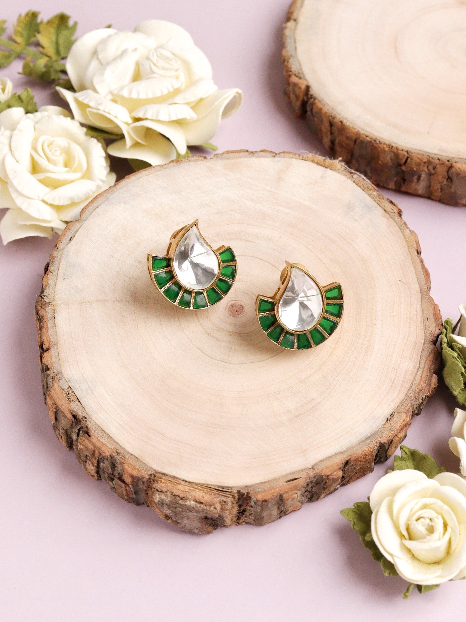 The Zoya Polki Diya Earrings