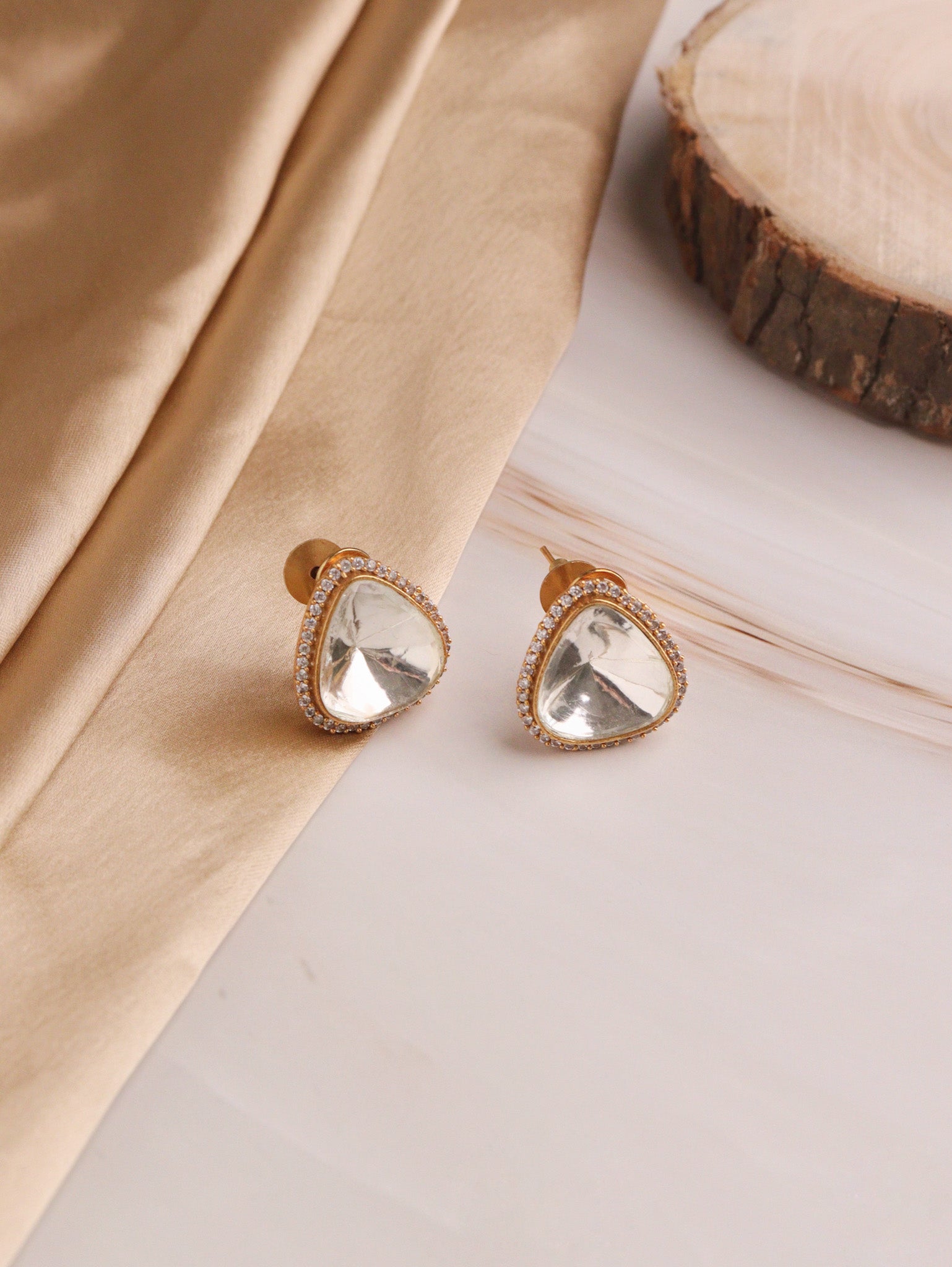 The Zoya Oversized Kundan Studs