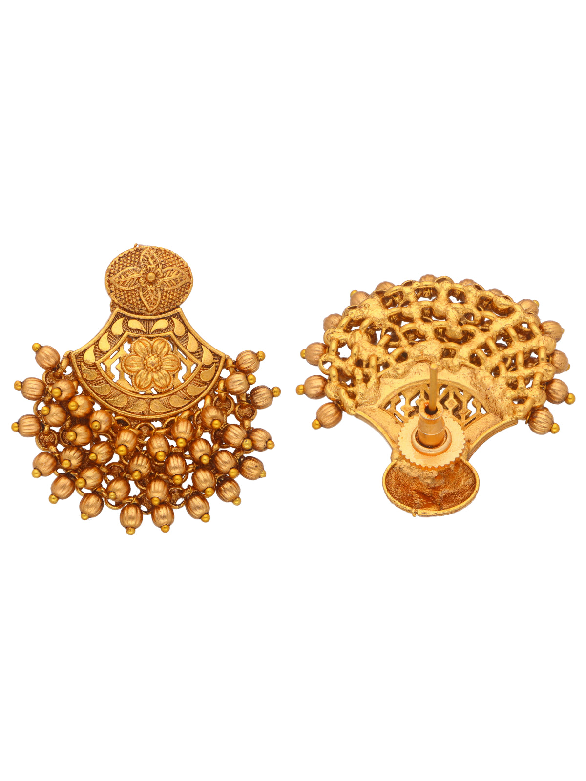 Golden Harmony Beads Earrings