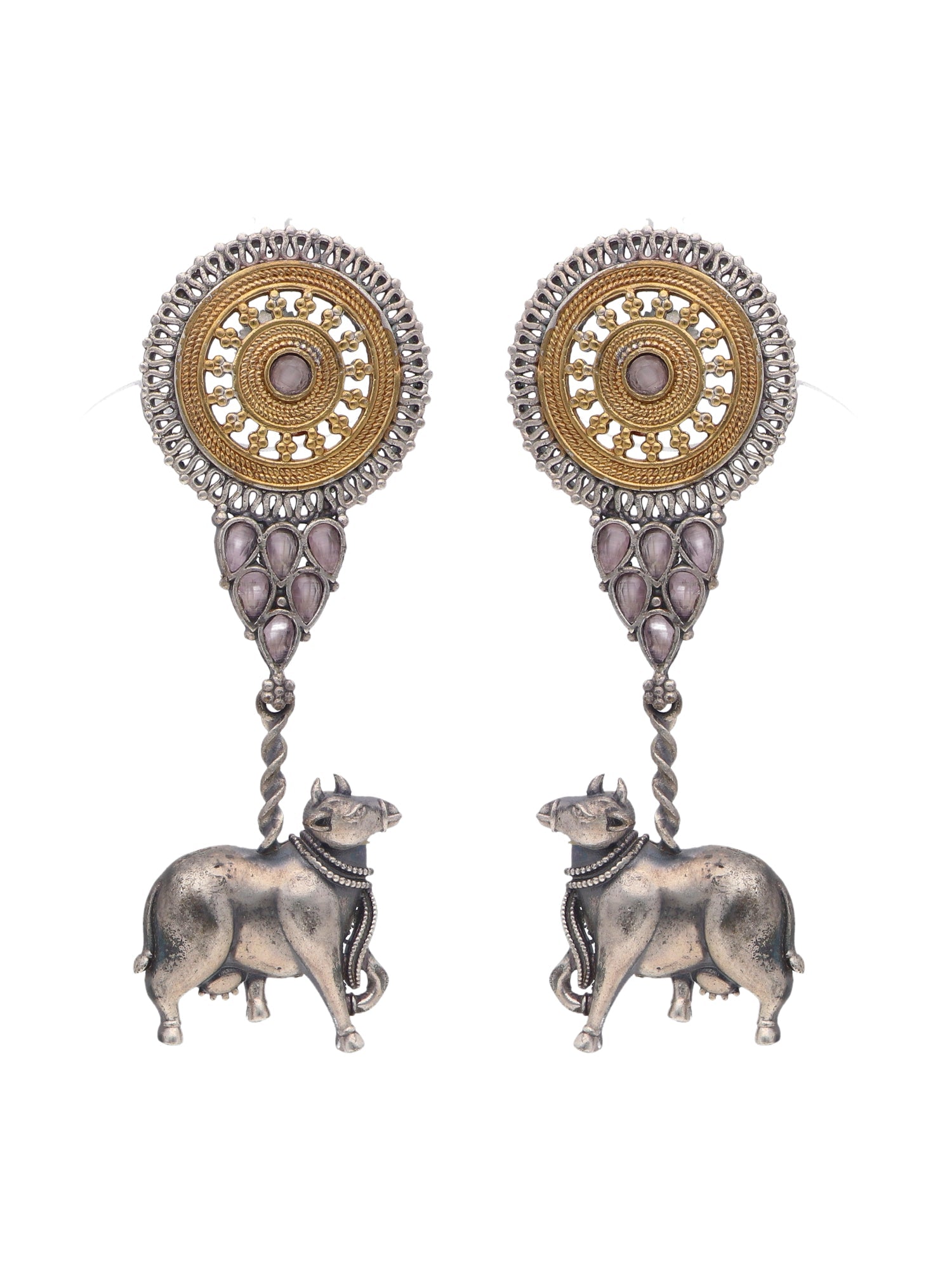 Taurus Tassel Gypsy Dangler Earrings