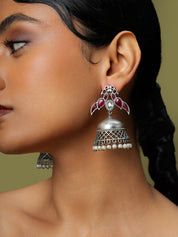 The Whispering Tokai Oxidised Jhumkas