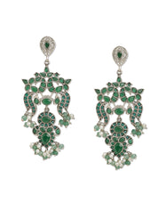 Gypsy Emerald Green Chandelier Earrings