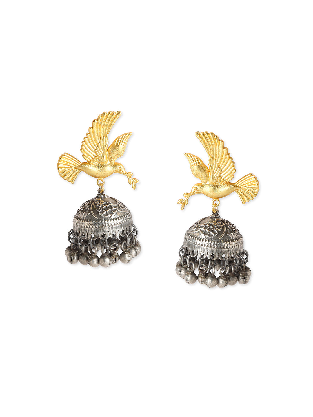 The Birds of Heaven Dual Tone Jhumkas