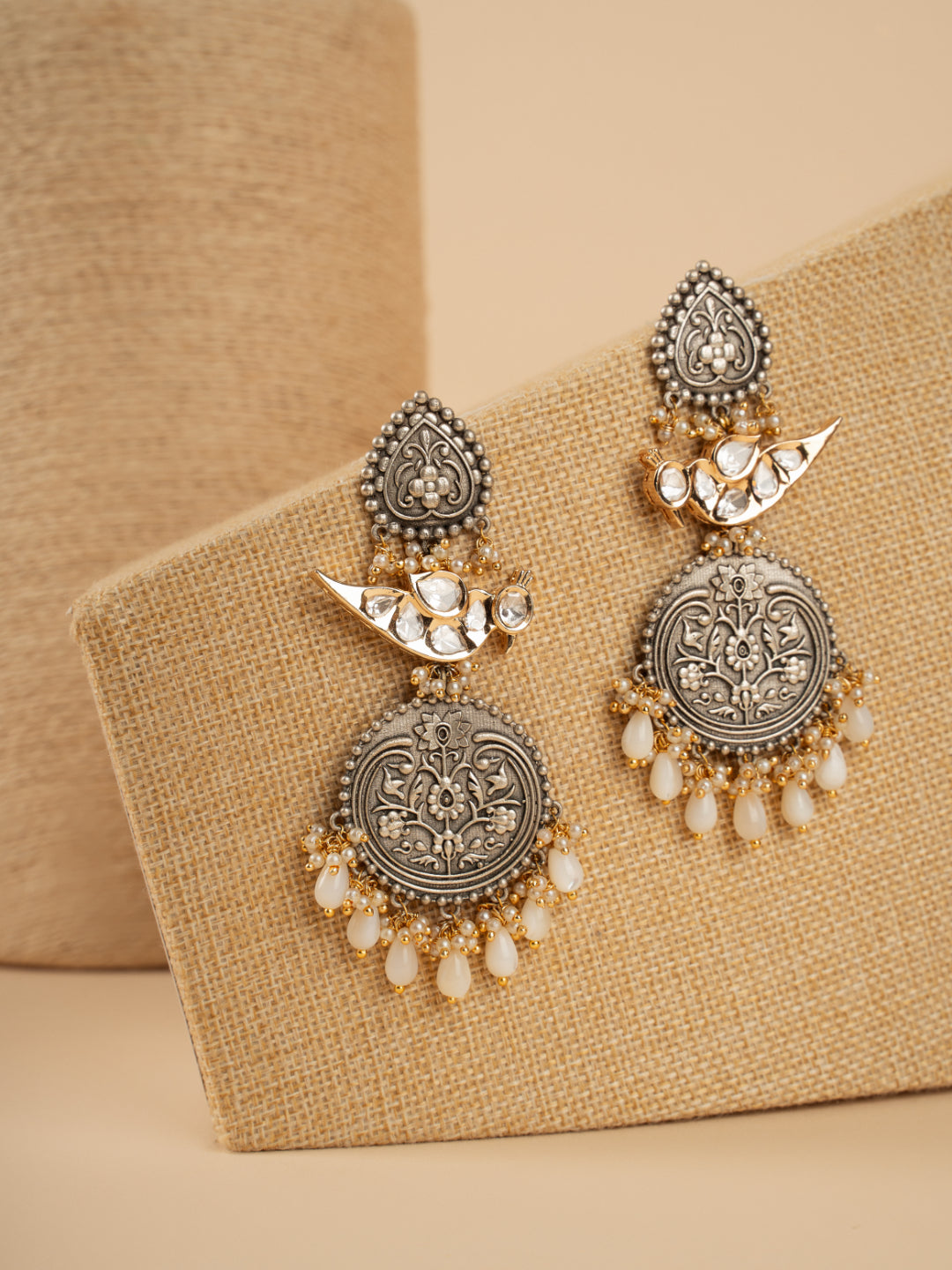 Gypsy Kundan Songbird Dangler Earrings