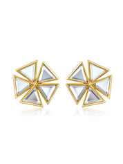 Aina Periwinkle Mirror Studs