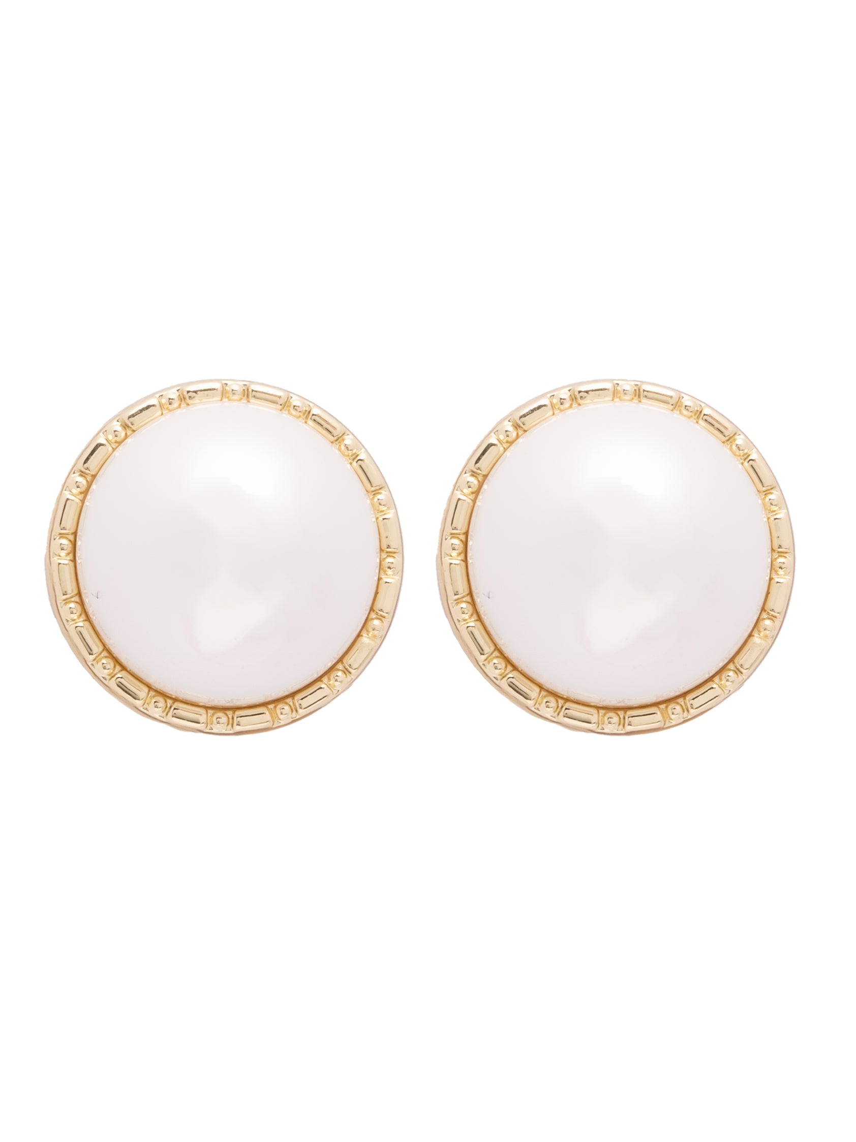 The Pearl Story - Cresent Pearl Stud Earrings