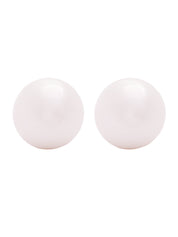 The Pearl Story - 20 mm Ivory White Shell Pearl Statement Studs