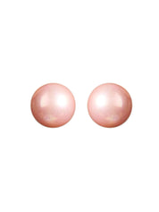 Pink Pearl Stud Earrings