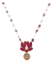 The Zoya Kundan Kamal Long Necklace