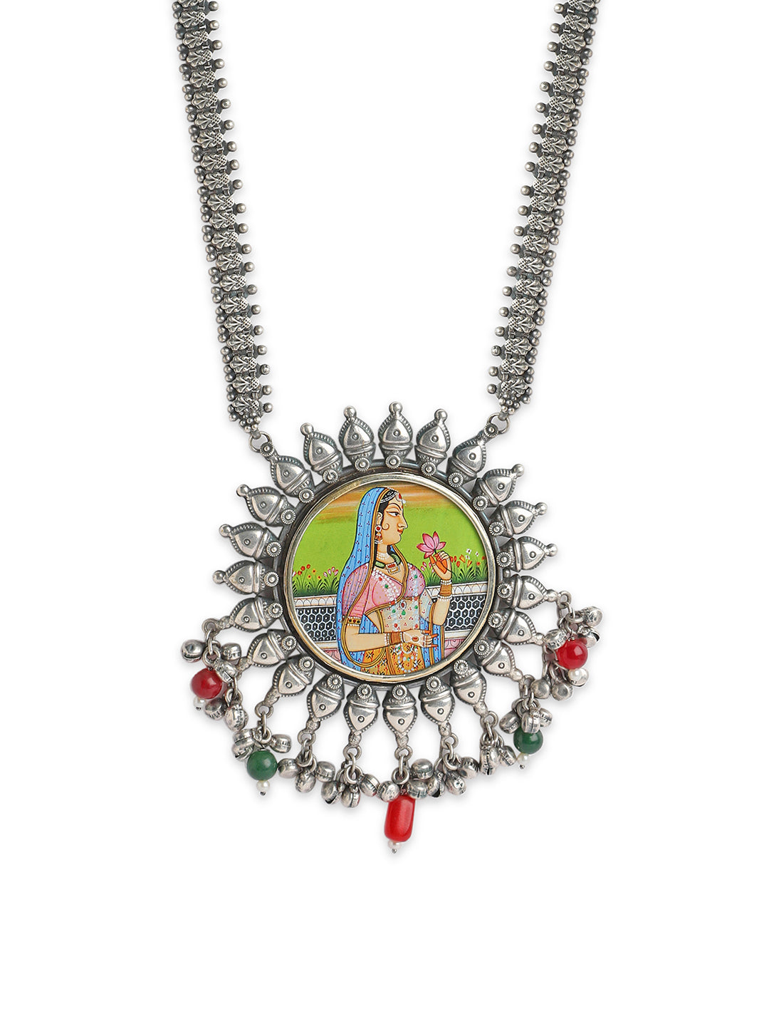 The Gypsy Painted Princess Oxidised Necklace