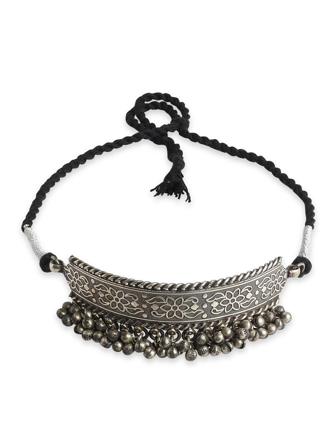 The Gripping Ghungroo Oxidised Collar Necklace