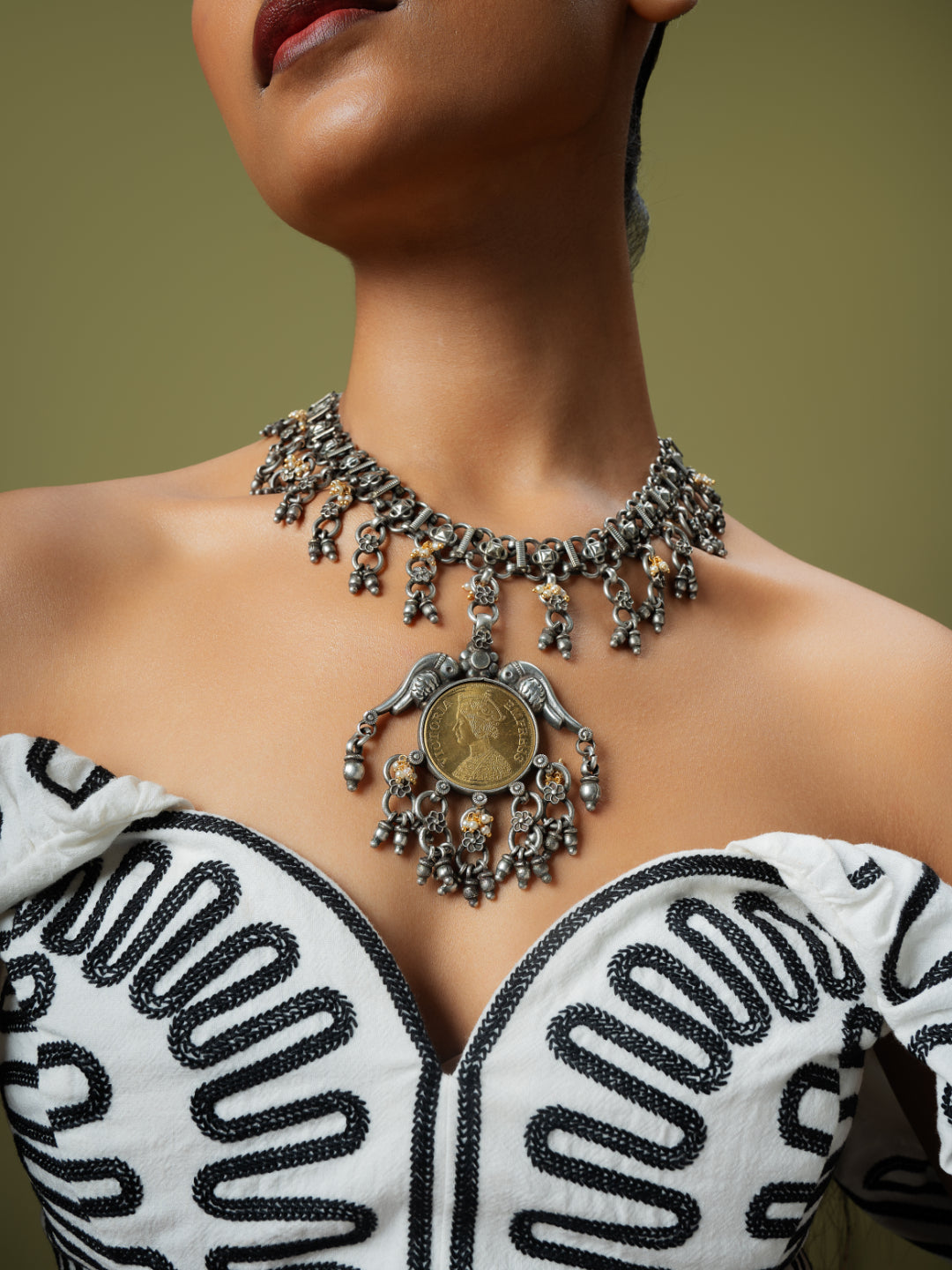 The Gothic Gypsy Victorian Coin Necklace